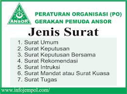 Itu tadi penjelasan singkat tentang surat mandat yang dapat kami berikan pada anda pada kesempatan kali ini. Macam Macam Dan Jenis Surat Dalam Organisasi Gp Ansor