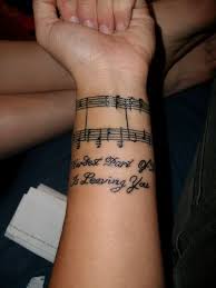 You can make all the creative design on it and still display a level of luxury on it. 32 Beautiful Music Note Tattoos Design Bump Music Notes Tattoo Music Wrist Tattoos Music Tattoos