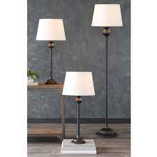For functionality purposes, situate the table lamp near an arm chair or loveseat for the look of a makeshift reading nook. Simply Perfect 3 Pc Floor And Table Lamp Set Lamps Household Shop The Exchange
