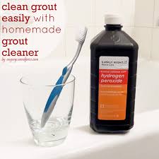 Put all of these things in a spray bottle. Diy Grout Cleaner
