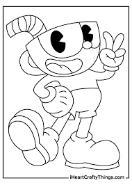 Each printable highlights a word that starts. Cuphead Coloring Pages Updated 2021