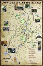 Eureka Springs Attractions Map Eureka Springs Arkansas - Parks, Springs & Trails Map Brochure | Eureka  Springs Arkansas, Eureka Springs, Arkansas Road Trip