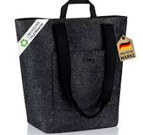 COTTARA® Filztaschen Shopper groß | Große Filztasche mit Fächern |  Nachhaltige Einkaufstasche Filz aus recyceltem PET Material | Ideal als ...