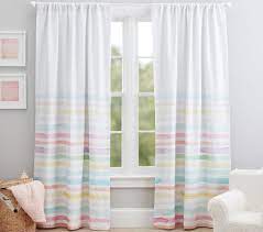 Kayla Rainbow Stripe Blackout Curtain Panel Girls Room Curtains Kids Room Curtains Kids Blackout Curtains