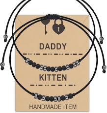 Amazon.com: TGBJE Couple Morse Code Bracelet - Daddy And Kitten Gift  Daddydom DDLG Kitten Bracelet BDSM Master And Slave Gift: Clothing, Shoes &  Jewelry