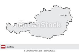 City maps stadskartor och turistkartor travel portal. Austria Vector Map With The Capital City Of Wien Vector Map Of Austria With National Flag And Marked Capital City Of Wien Canstock