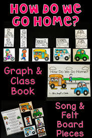 How Do We Get Home Chart Emergent Reader Song Graph More Fun Songs To Sing First Day Of School Activities Class Book