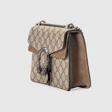 Chain shoulder strap with 23.5 drop. Gg Supreme Dionysus Mini Bag With Beige Detail Gucci Us