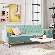 Can you believe there was a time where i never shared my love for tv shows like gilmore girls or my obsession with harry potter. Mr Kate Stella Vintage Convertible Sofa Bed Futon Teal Velvet Walmart Com Walmart Com