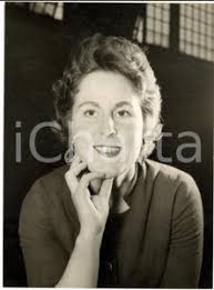 1955 LONDON Artist Nicholas EGON painting a portrait of Violet COLLINS