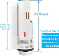 Dual Flush Toilet Water Tank Valve Set,20cm Toilet Replacement Flush Dual  Flush Toilet Filland Drain Valve Set Toilet Water Tank Valvewith Push  Button ...