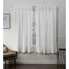 Handpicked local products · buy now, pick up in store 63 X54 Velvet Pinch Pleated Light Filtering Window Curtain Panels White Exclusive Home Target