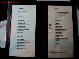 Menu in the main dining room of carnival breeze. Carnival Breeze Fahrenheit 555 Steakhouse Cruise Stories