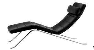 bo concept s 2 195 pavia chaise lounge black leather stainless steel h83xw68xd160cm chairs leather chaise contemporary armchair contemporary lounge chair