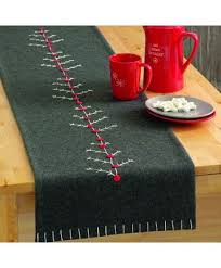 Felt Table Runner Cozy Christmas Quilts Table Runners Christmas Kitchen