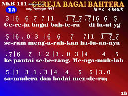 Dulu kita pernah bernynayi bersama. Kidungonline Com Nkb 111 Gereja Bagai Bahtera