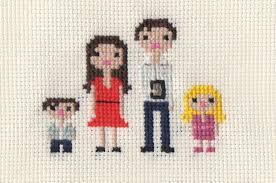 Brother and sister cross stitch. Pin By ãƒžãƒž On Cross Stitch Pixel People Cross Stitch Family Cross Stitching Cross Stitch Embroidery