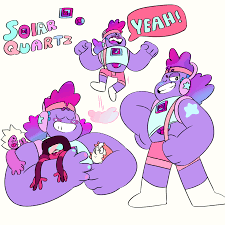 Bismuth And Pearl Fusion Name Rainbow Solar Quartz Steven And Bismuth Fusion With And Without Overlays Steven Universe Fusion Steven Universe Fan Fusions Steven Universe Gem