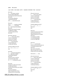 Elle Me Dit Paroles De Chansons Francaises Paroles De Chansons Chanson