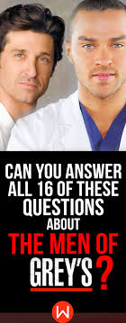 Tylenol and advil are both used for pain relief but is one more effective than the other or has less of a risk of si. Quiz Can You Answer All 16 Of These Questions About The Men Of Grey S Greys Anatomy Facts Greys Anatomy Derek Greys Anatomy