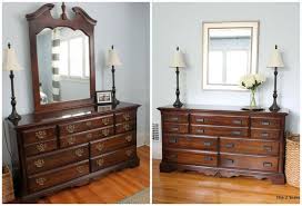 Updating An Old Dresser Without Paint Wood Dresser Decor Bedroom Furniture Makeover Cherry Bedroom Furniture