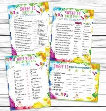 Things To Do For Your 16th Birthday Sweet 16 Birthday Party Games Tie Dye Birthday Gamessweet Etsy In 2020 Sweet 16 Birthday Party 16th Birthday Party Sweet 16 Birthday