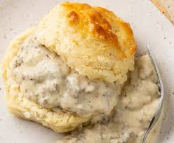 Image result for sausage gravy biscuits