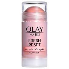 Olay Face Mask Stick Fresh Reset Pink Mineral Clay Complex 1 7 Oz Walmart Com In 2020 Clay Face Mask Olay Facial Cleanser