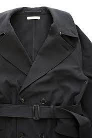 old joe amp co aviator over coat ink black オールドジョー アビエーター オーバーコート インクブラック トレンチコートの原型にあたる飛行機乗り バイク部隊のコートから インスピレーションを受け制作されたミ ブラックトレンチコート オーバーコート