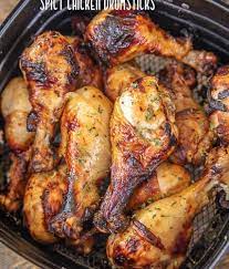 Air Fryer Spicy Chicken Drumsticks Plain Chicken