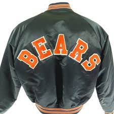 Vintage 80s Chicago Bears Jacket Mens Xl Chalk Line Nfl Football Satin Patch Ltr The Clothing Vault Vintage Sports Clothing Bear Jacket Jackets