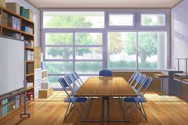 Cartoon living room interior background template. Skype Backgrounds Contentlab