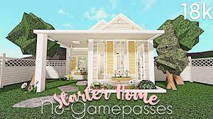 Bloxburg No Gamepasses Starter Home 18k Bloxburg House Bloxburg House Ideas Unique House Design
