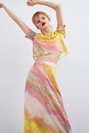 Zara Tie Dye Set Tie Dye Fashion Womens Skirt Tie Dye Skirt