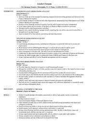 Their main duties include reviewing company data, building reports based on these. Finance Operations Analyst Resume Samples Velvet Jobs