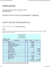 Neraca lajur disusun secara sistematis, untuk membantu penyusunan laporan keuangan. Contoh Neraca Lajur2