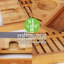 Our bathroom accessories category offers a great selection of bathtub trays and more. Luxury Bamboo Bathtub Caddy Tray Slbcad20