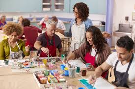 Adult in art therapy