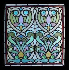 Splendid Rare Amazing English Art Nouveau Stained Glass Window Spiral Rondels Antiques Architectural Rectangles Art Stained Glass Art Tiffany Glass Art