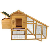 Amazon.com: 75" Chicken Coop Aves Jaula de madera Patio ...