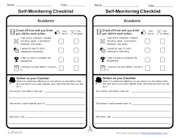 Self Monitoring Udl Strategies Self Monitoring Student