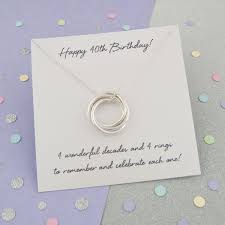For her 40th birthday gift, be inspired by our range of handmade jewellery, pampering luxury, personalised treats and special keepsakes. 40th Birthday Gift For Her 40th Birthday Gift Ideas 40th Birthday Gift For Mum Handmade 4 Rings For 4 Decades Russian Ring Necklace