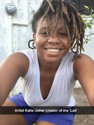 Yasser Musa's “Tea with Trump” inside Katie Usher's “Lab 4”