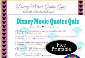 This covers everything from disney, to harry potter, and even emma stone movies, so get ready. Free Printable Disney Movie Quotes Quiz