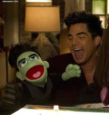 Adam lambert performing on glee the lady gaga's song marry the night !buy it on apple music, if you want, by following the link. Adam Lambert With Glee Puppet Awesome Embedded Image Permalink