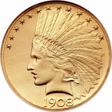 Gold at a low premium. 10 Dollars Indian Head Eagle With Motto United States Numista