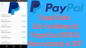 Free paypal money sounds great. Paypal Hack Get Free Money On Paypal Earn 100 Or More Instantly In 201 Real Money Online Get Money Online How To Get Money