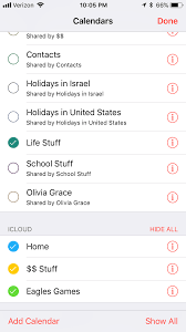 Red Next To My Calendars Apple Community