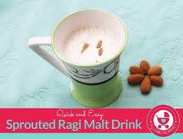 Quick And Easy Sprouted Ragi Malt Recipe Recipe Malt Recipe Baby Food Recipes Ragi Recipes