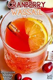 This wassail recipe is the perfect drink to serve at a holiday party! Healthy Cranberry Wassail Recipe The Perfect Holiday Spiced Drink